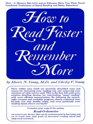 cover image of How to Read Faster and Remember More